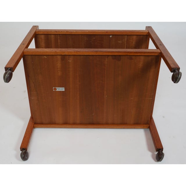 Mid 20th Century BRDR Furbo Teak Serving Cart For Sale - Image 10 of 12