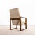 Wood Vintage Lounge Chair with Square Frame and Off-White Diamond Pattern, 1950s For Sale - Image 7 of 11