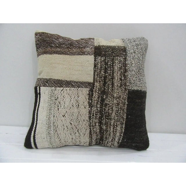 Handmade Patchwork Kilim Pillow Cover For Sale - Image 4 of 4