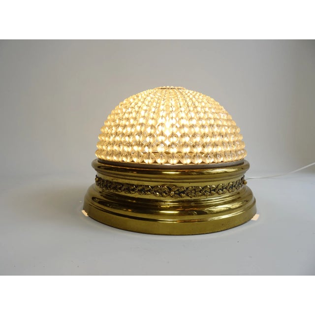 French Plafoniére Ceiling Light in Brass, 1890s For Sale - Image 4 of 10