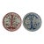 1950s Pair of Hand-Painted Italian Ceramiche Biagioli Gubbio Dragon Wall Chargers For Sale