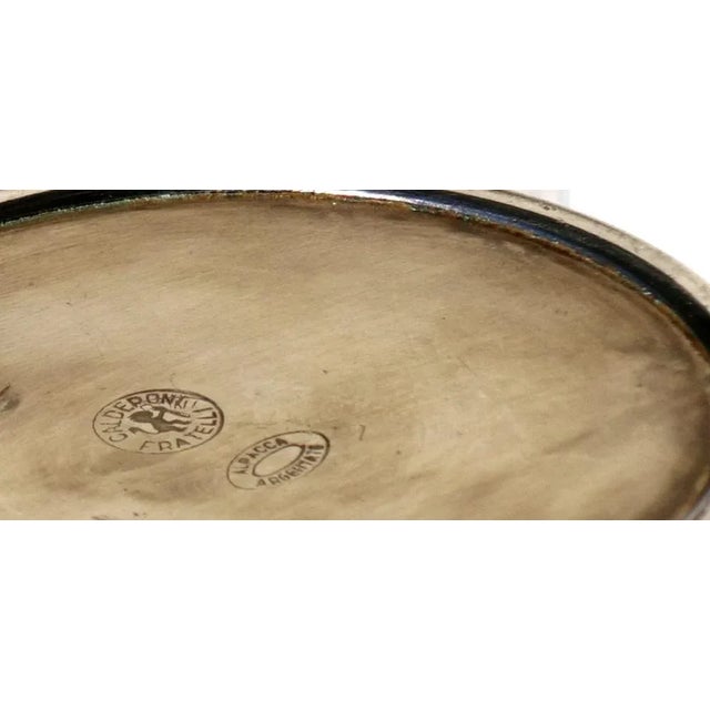 1930s Alpacca Silver Monofiore Vases by Gio Ponti, Calderoni, 1930s, Set of 4 For Sale - Image 5 of 6