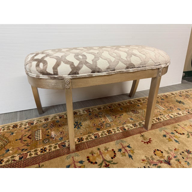 French Demi-Lune Bench Seat For Sale - Image 4 of 12