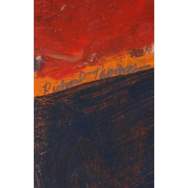 Late 20th Century Seated Woman Figurative Acrylic Painting — Richard D. Thomas, American, Montana (1939–2019) For Sale - Image 4 of 5