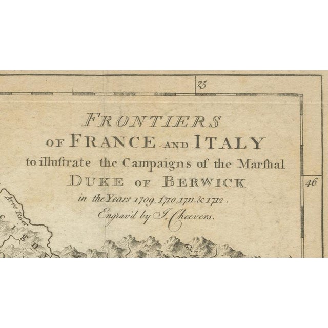 Black Duke of Berwick Campaigns Map, 1707 For Sale - Image 8 of 10