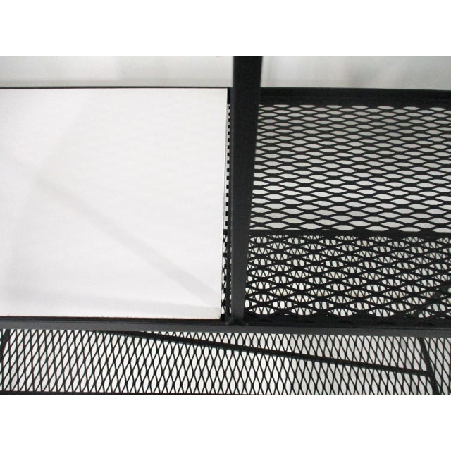 Metal Mid Century Etagere Bookcase in the Style of Weinberg or Mategot For Sale - Image 7 of 12