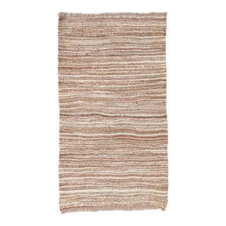 Natural Mini Wool Kilim Rug - 2`0″ X 3`6″ For Sale