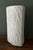 Striking vintage Israeli Naaman Artline crisp white porcelain vase circa 1970's/1980's. The vase stands 9.5" high x 4.75"...