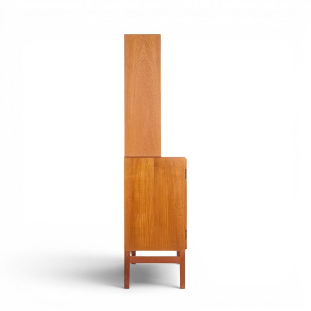 Børge Mogensen Børge Mogensen Model A232 Mid Century Danish Oak China Cabinet Credenza Hutch For Sale - Image 4 of 10