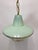French Green Glass Pendant Lamp, 1950s For Sale - Image 6 of 13