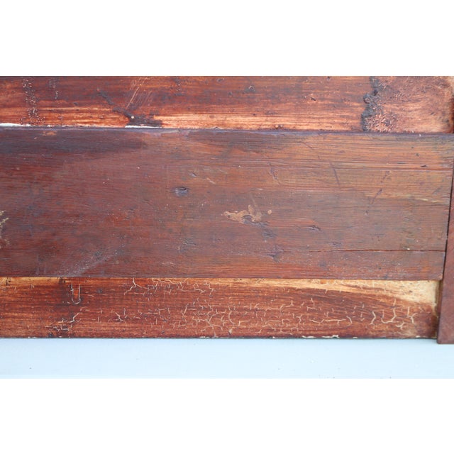 Late 19th Century Clark's o.n.t. 2 Drawer Walnut Spool Cabinet Dresser Top Jewelry Box With Brass Stem Pulls For Sale - Image 10 of 13