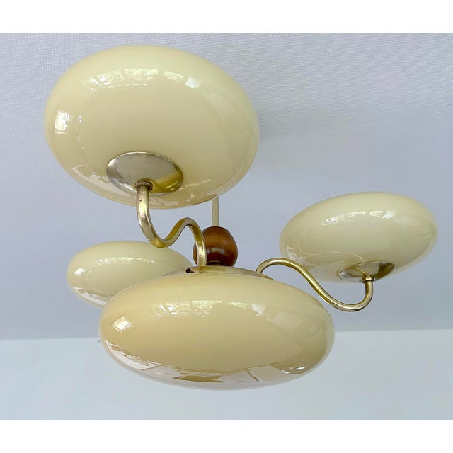 Art Deco Pendant Light in Glass, 1930s For Sale - Image 15 of 18