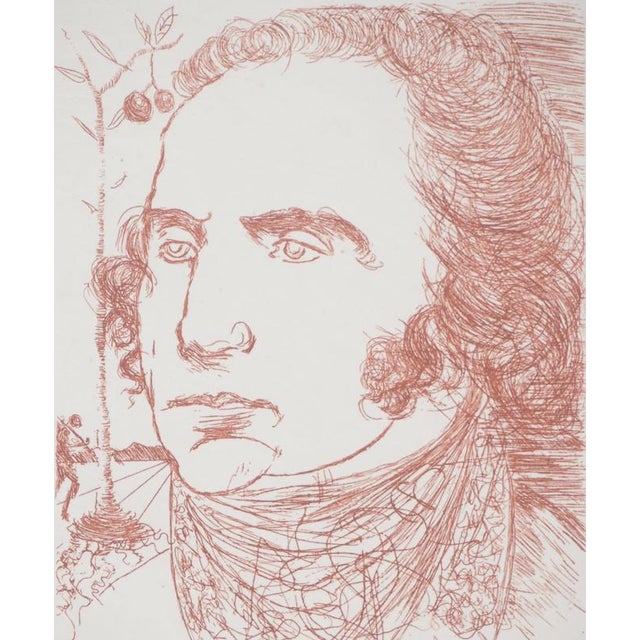 Modern Salvador Dali, George Washington, Original Engraving For Sale - Image 3 of 6