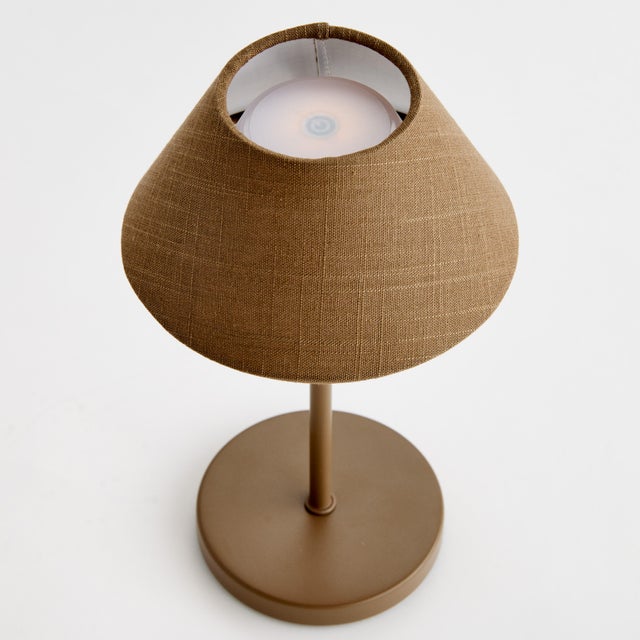 Contemporary Alluna Cordless Led Lamp 10" - Brown For Sale - Image 3 of 7