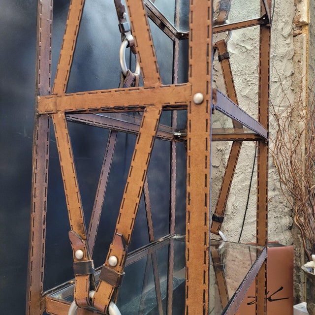 Vintage Display Case in Wrought Iron by Jacques Adnet for Hermès, 1970s For Sale - Image 16 of 18