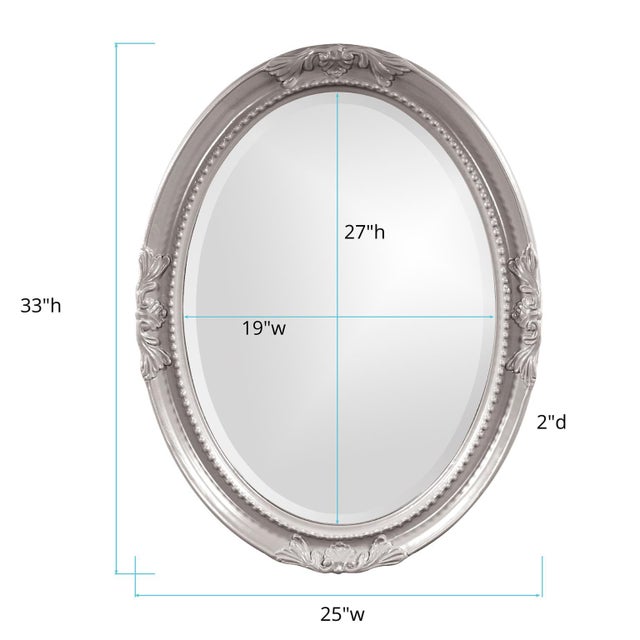 Wood Queen Ann Mirror - Glossy Nickel For Sale - Image 7 of 8