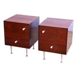 Pair of 1950s George Nelson Rosewood Nightstands for Herman Miller, Attributed For Sale