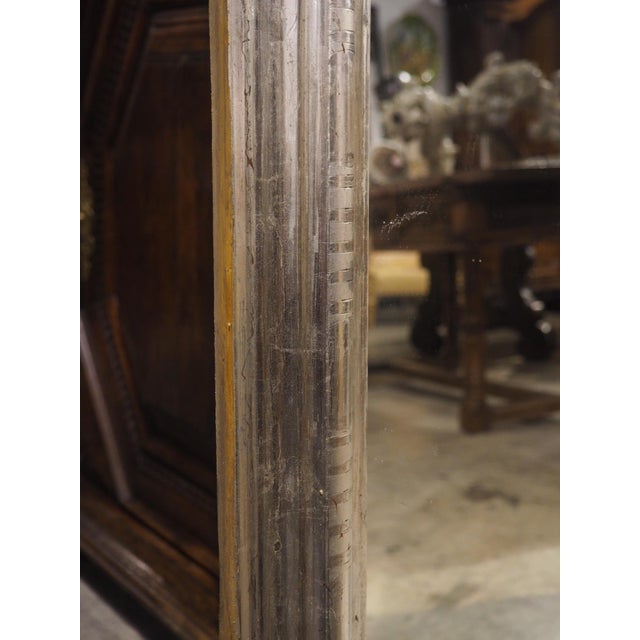 Pair of Large French Silverleaf Louis Philippe Mirrors, 71 X 35.5 Inches For Sale - Image 9 of 18