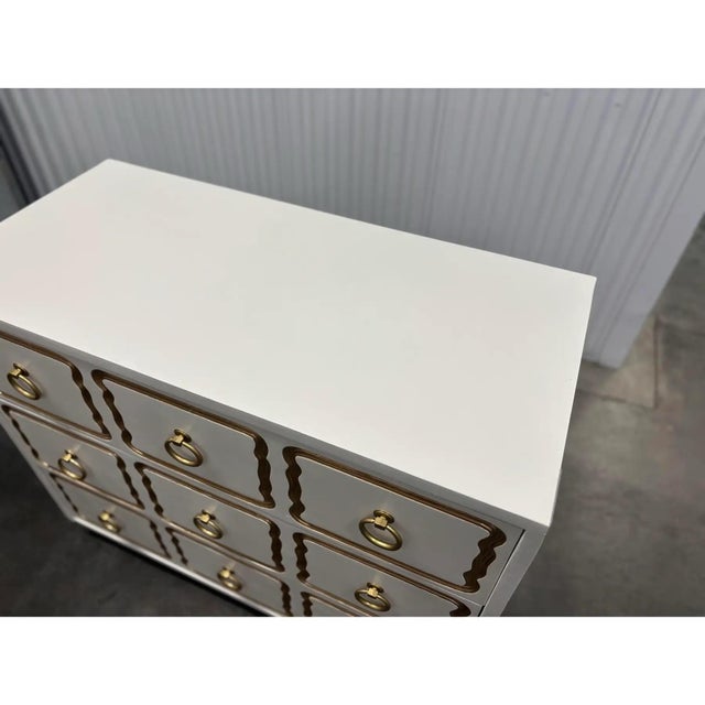 White Hollywood Regency Dorothy Draper Heritage Style Espana Dresser/Chest For Sale - Image 8 of 12