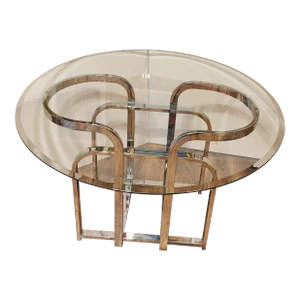 1970s Milo Baughman Style Dining Table
