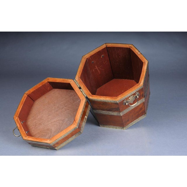 Antique English Mahogany Chest or Ottoman with Brass Fittings For Sale - Image 13 of 16