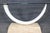 Stone Maison Jansen Attributed Travertine Brass & Glass Tusk Style Console Table For Sale - Image 7 of 10