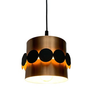 Mid-Century Modern German Copper Pendant Lamp from Doria, 1960s For Sale