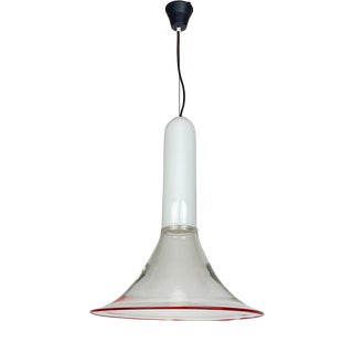 Samanta Pendant Lamp in Murano Glass attributed to Roberto Pamio for Leucos, Italy, 1970s For Sale