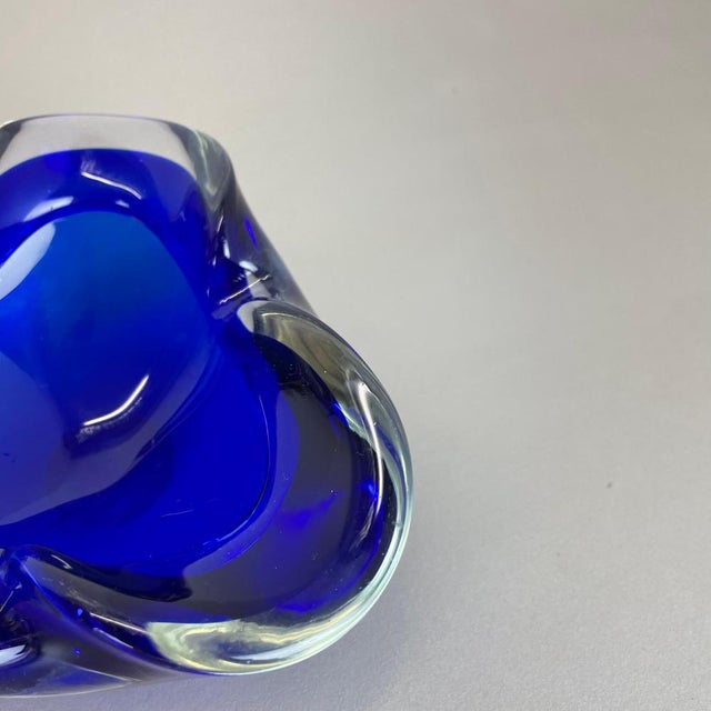 Blue Murano Glass Bowl, Italy, 1970s For Sale - Image 13 of 18