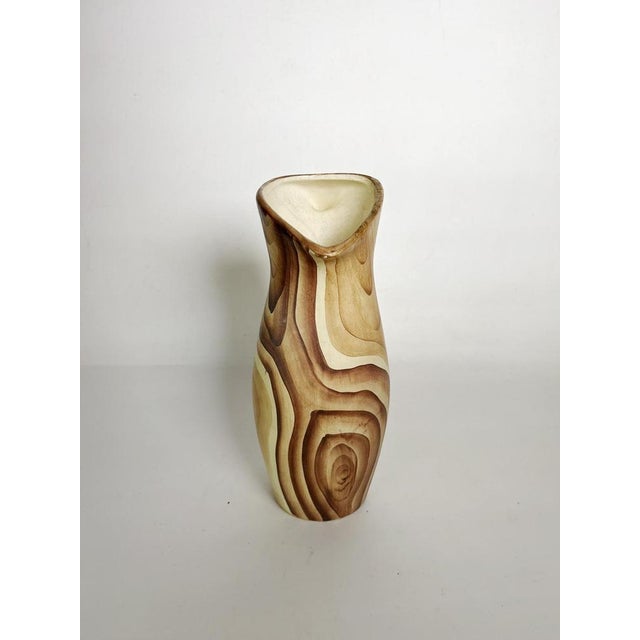 Ceramic Pitcher with Faux Wood Motif, France, 1960s For Sale - Image 4 of 12