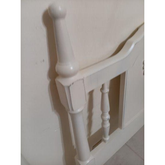 French Provincial style Twin Headboard White Set Of 2 Style: French Provincial Color: White Dimensions: 40" W x 45" H x 1" D