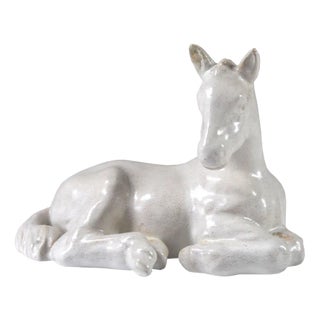 Danish Figure of Lying Horse from Michael Andersen & Son, 1960s For Sale