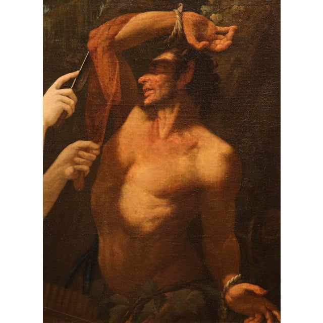 Late 18th Century Circle of Pompeo Girolamo Batoni, Apollo and Marsyas, 1770, Oil on Canvas For Sale - Image 5 of 16