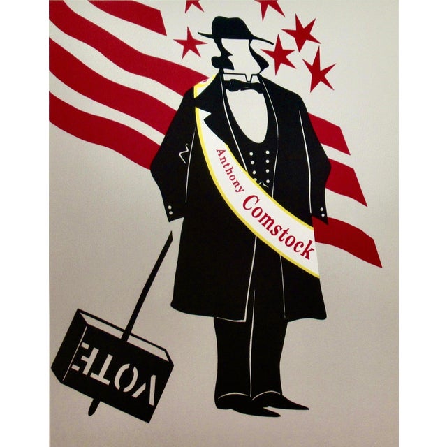 1970s Robert Indiana Anthony Comstock 1977 Original Print For Sale - Image 5 of 6