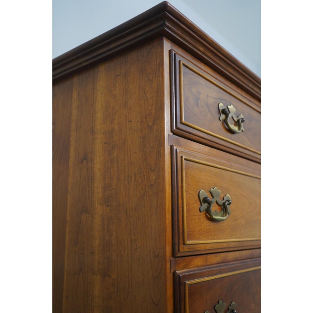 1950s Stickley Anniversary Edition Cherry Tallboy 8 Drawer High Chest For Sale In Philadelphia - Image 6 of 18