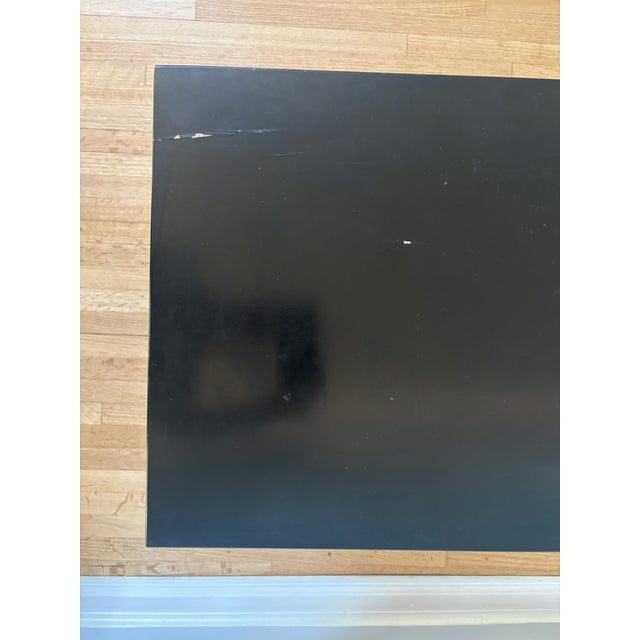 Black Lacquer, Paul McCobb Planner Group Coffee Table. There's no labels on it, they come off easily, but this is the same...