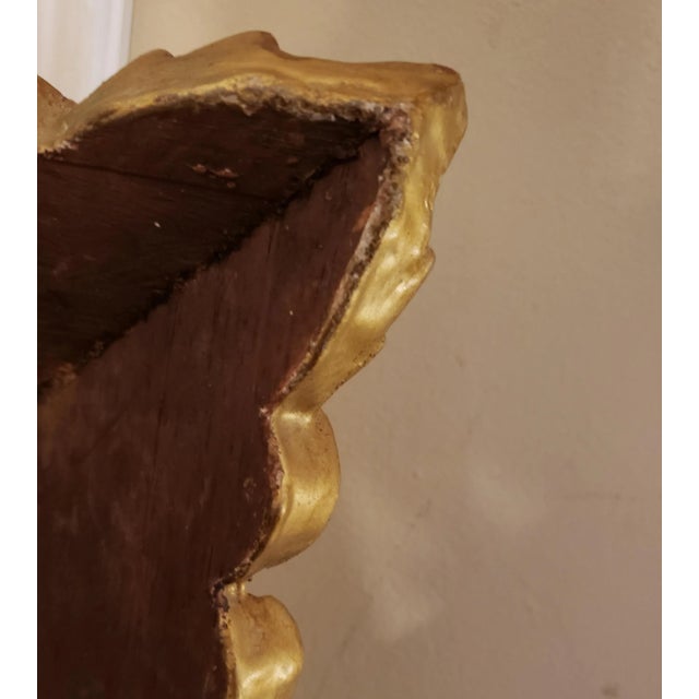 1940s Pair of Italian Style Giltwood Frame Mirrored Insets Mirrorr, Circa 1940s For Sale - Image 5 of 8