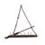 Oxblood Red Mid 20th Century French Oblong Wood & Iron Chandelier For Sale - Image 8 of 11