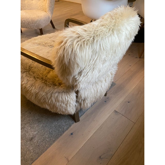 Restoration Hardware Timothy Oulton Yeti Sheepskin Armchair Chairish