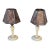 1920s Twin Formica Shade Table Lamps For Sale