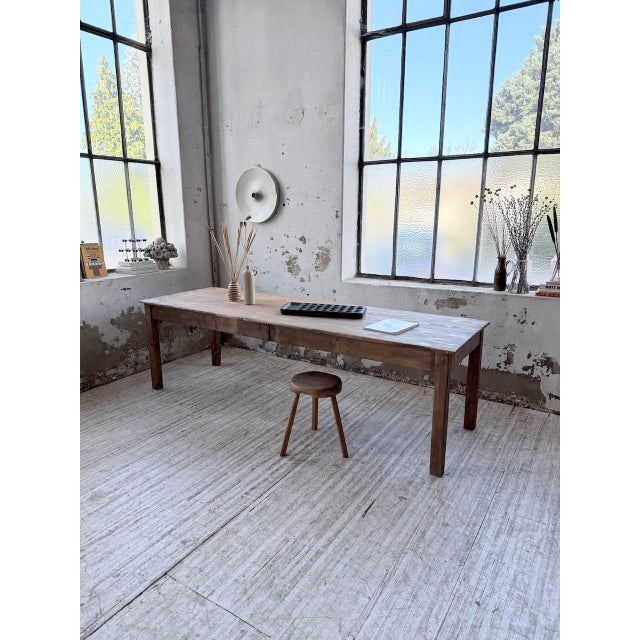 Vintage Farmhouse Table in Pine, 1950s For Sale - Image 10 of 18