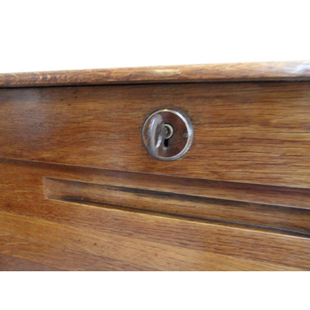 1950s Vintage Filing Cabinet with Roller Shutter, 1950s For Sale - Image 5 of 14