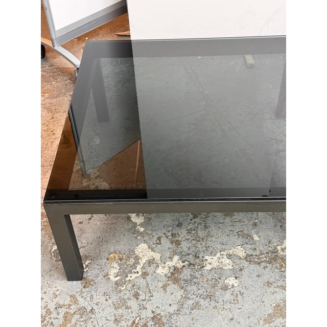 Metal Crate & Barrel Parsons Side Table For Sale - Image 7 of 12