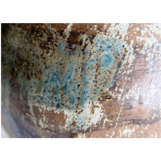 Mid-Century Studio Art Pottery Vase – Sculptural Bulbous Form, Handcrafted Ceramic For Sale - Image 4 of 6