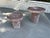 Pair of 1980s Postmodern Mauve Resin Faux Marble Swirl Pedestal Tables For Sale - Image 15 of 15