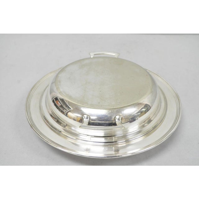 Vintage Victorian Silver Plated 10" Round Covered Vegetable Serving Dish For Sale - Image 10 of 15