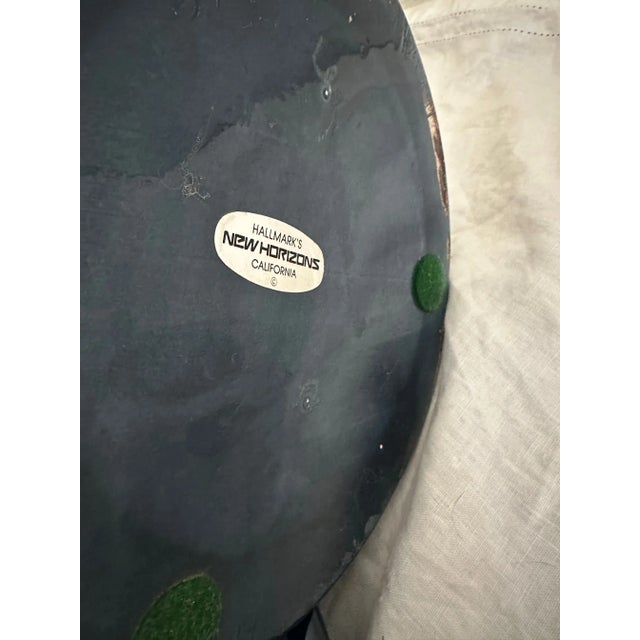 1980s Large Navy Blue Ceramic Ginger Jar For Sale - Image 5 of 5