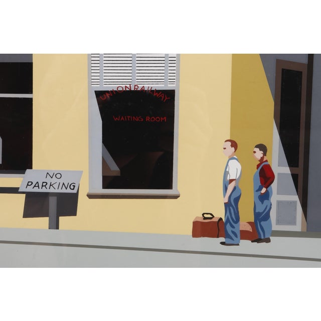 1970’s Limited Edition Serigraph “Fieldsville Trolley” by Armond Fields For Sale - Image 9 of 10