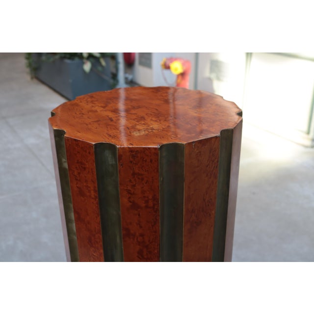 Wood Pair of Neoclassical-style Pedestals, early 20th Century For Sale - Image 7 of 8