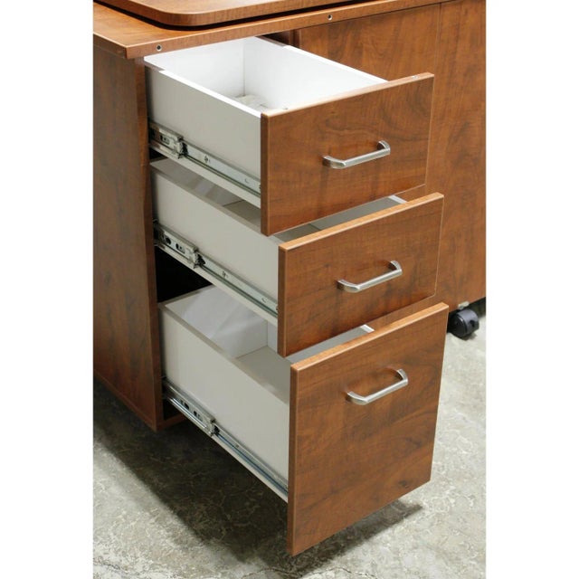 Horn of America Sewing/Craft Table Cabinet - Warm Finish For Sale In Portland, OR - Image 6 of 9